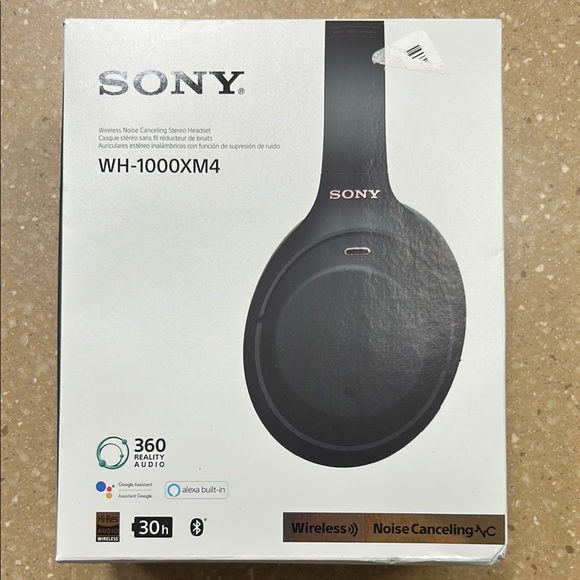 Sony WH-1000XM4 Noise Canceling Headphones in Black - Picture 3 of 3
